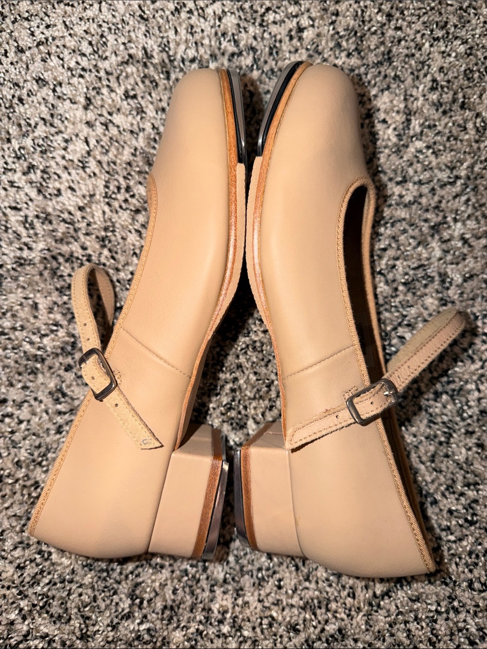 Bloch Tap Dance Shoes Women’s Size 8 Tan Mary Jane’s - Picture 4 of 7